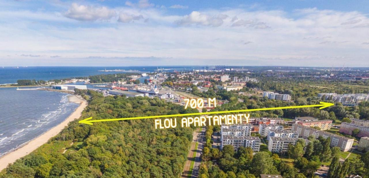 Wow Flou Przystan Letnica Apartamenty 700M Plaza Гданьск Экстерьер фото